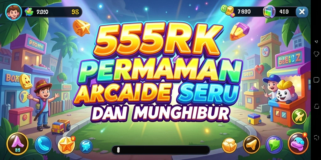 Screenshot 55RK menampilkan aksi Gameplay Arcade yang seru.