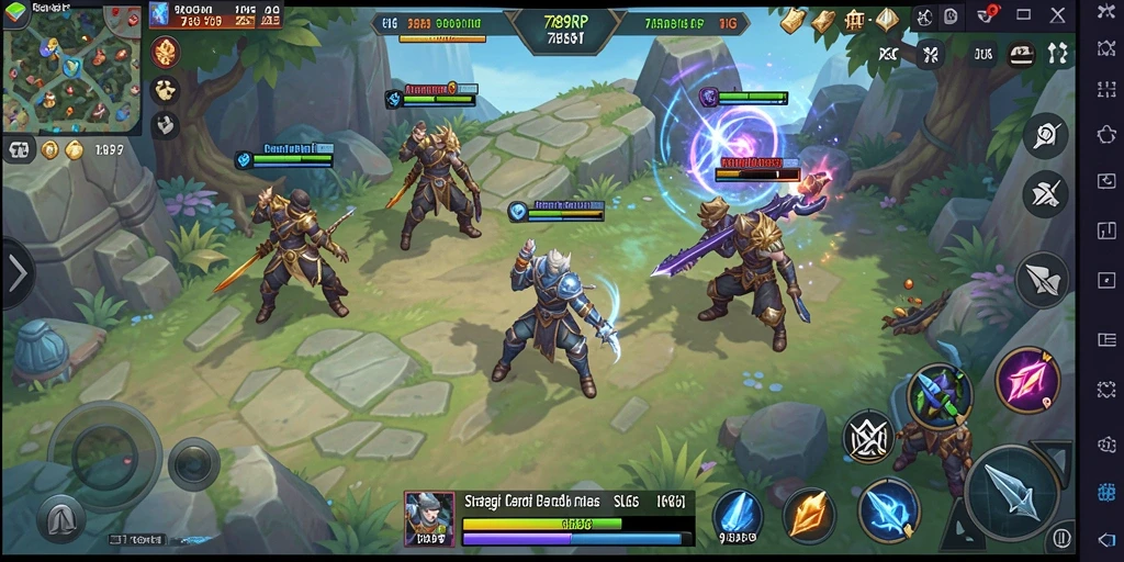 Screenshot gameplay 789RP menampilkan pertempuran strategis yang mendebarkan.