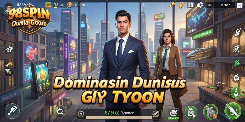 Tangkapan layar gameplay 98SPIN yang menunjukkan aksi bisnis menyenangkan.