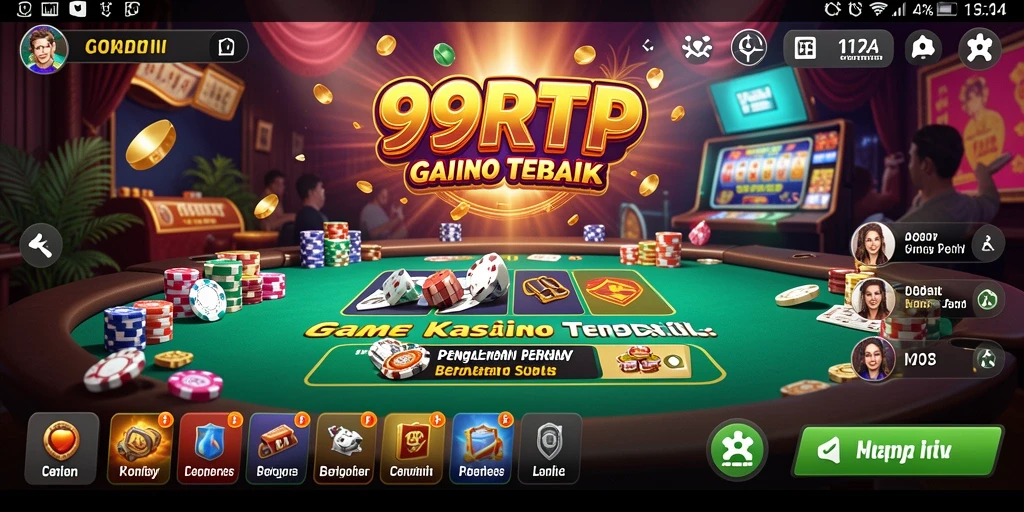 Screenshot utama 99RTP menampilkan berbagai permainan kasino yang menarik.