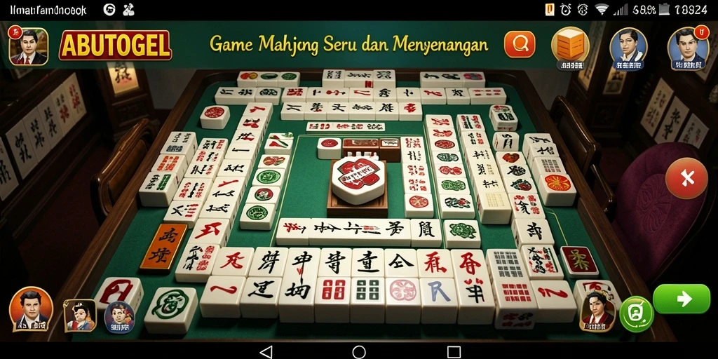 Tampilan menarik dari gameplay Mahjong di ABUTOGEL.