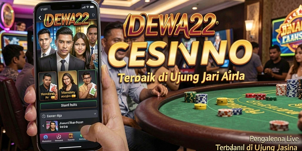 Tampilan gameplay Live Casino DEWA22 yang seru dan interaktif.