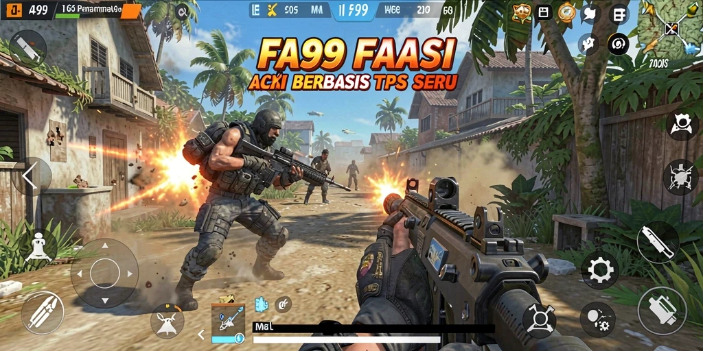 Tampilan gameplay yang mendebarkan dari FA99 saat pertempuran berlangsung.
