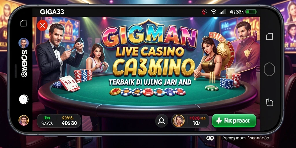 Tampilan gameplay GIGA33 yang menarik di Live Casino.