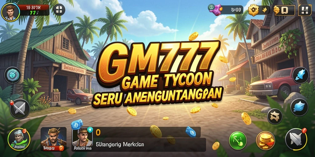 Tampilan permainan GM777 dengan elemen Tycoon yang menarik.