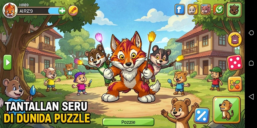 Tampilan screenshot yang menunjukkan gameplay menantang di HR89.