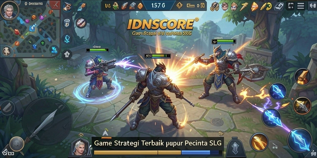 Tampilan menarik dari gameplay IDNSCORE yang penuh strategi.