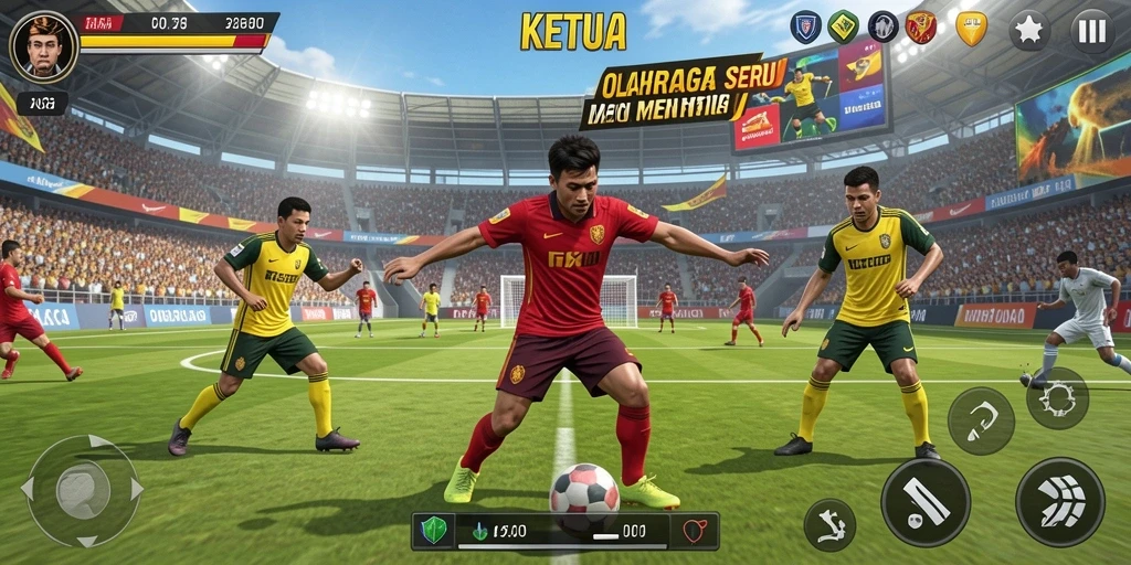 Tampilan gameplay KETUA yang penuh aksi dan seru.