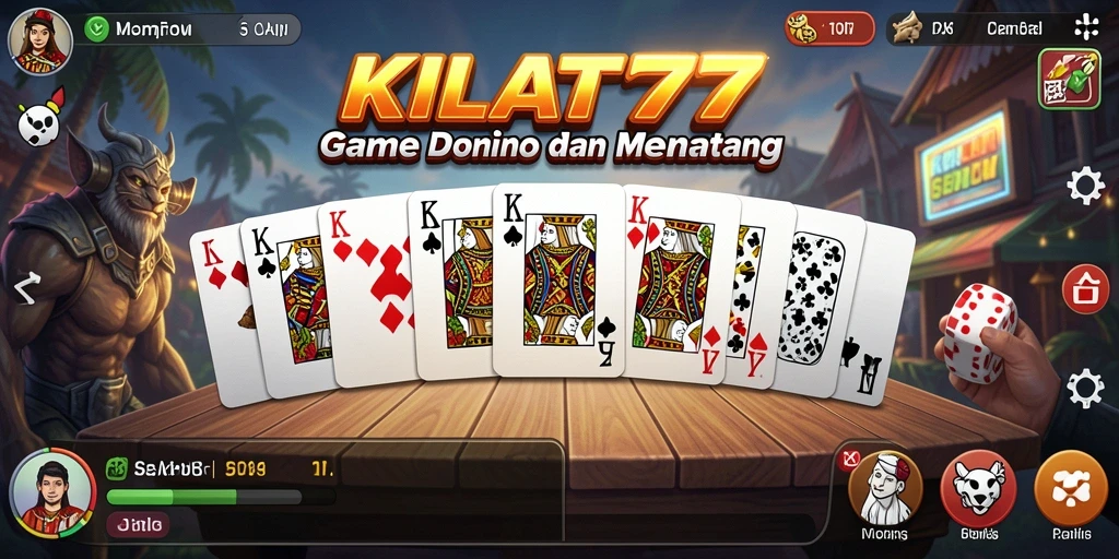 Tampilan gameplay seru dalam KILAT77 dengan pemain yang bersaing.