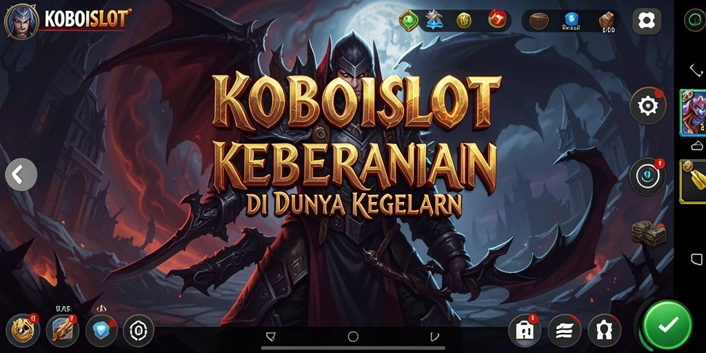 Tangkapan layar gameplay KOBOISLOT menampilkan suasana horor yang sangat mendalam.