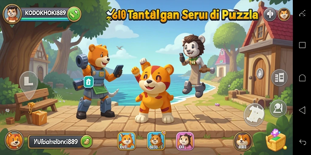 Tampilan gameplay KODOKHOKI889 yang menarik dan menantang.