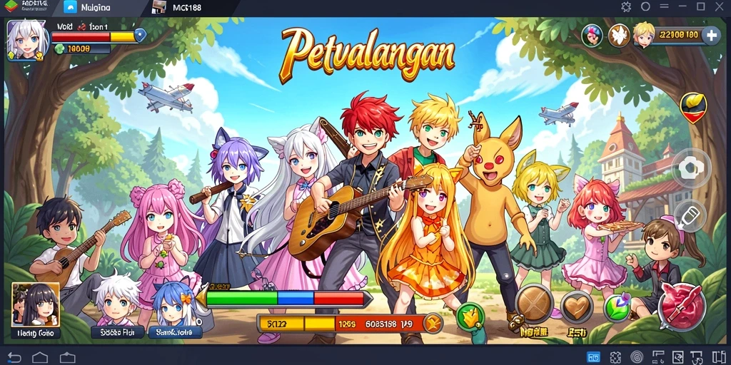 Tangkapan layar MDG188 menampilkan aksi seru dalam dunia anime.