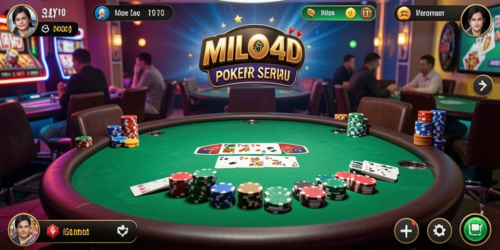 Tampilan gameplay seru dari MILO4D dengan suasanaPoker yang menakjubkan.