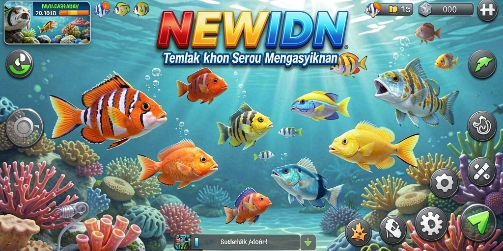 Gameplay seru dari game Tembak Ikan NEWIDN.