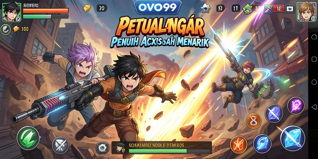 Tampilan gameplay OVO99 yang menakjubkan dalam dunia Anime.