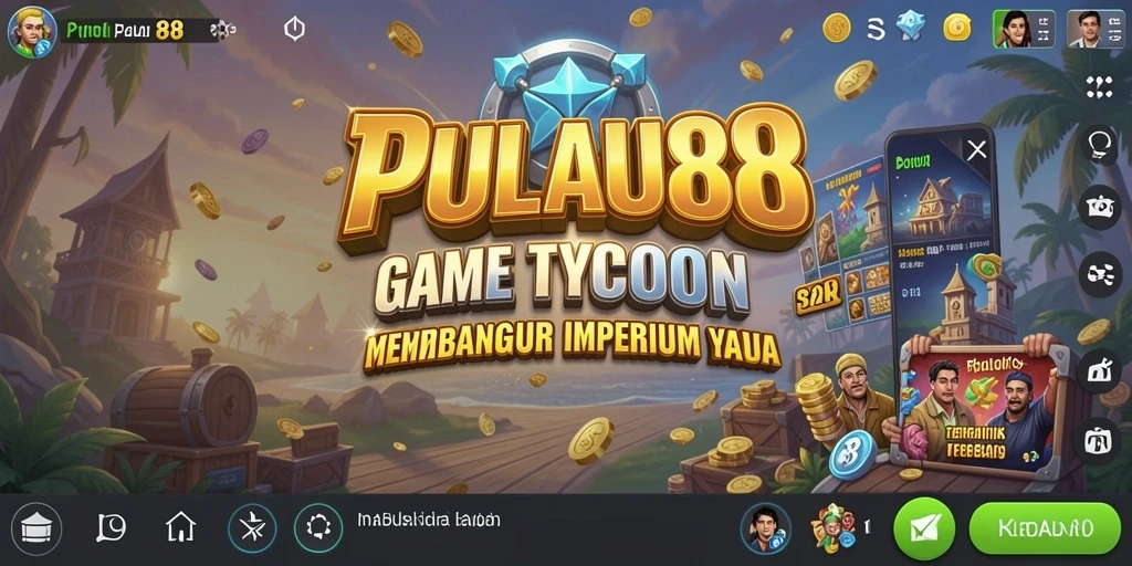 Tampilan menarik dari gameplay PULAU88 yang penuh strategi Tycoon.