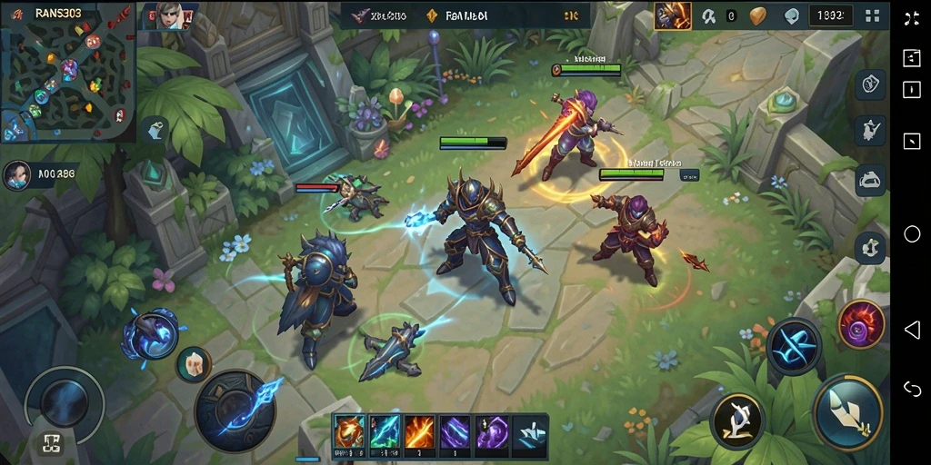 Tampilan gameplay <strong>RANS303</strong> yang mendebarkan dengan aksi seru di arena pertempuran.