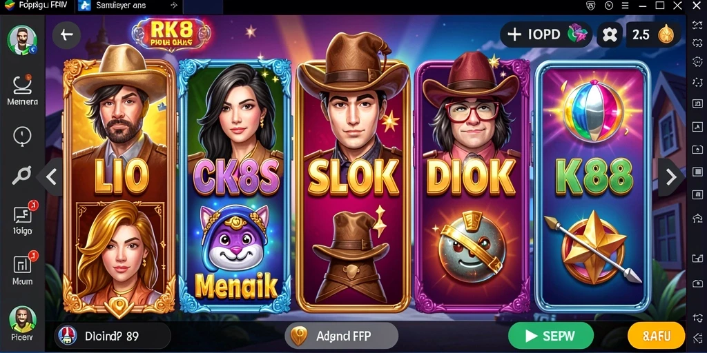 Screenshot RK88 menampilkan gameplay slot yang menarik dan interaktif.