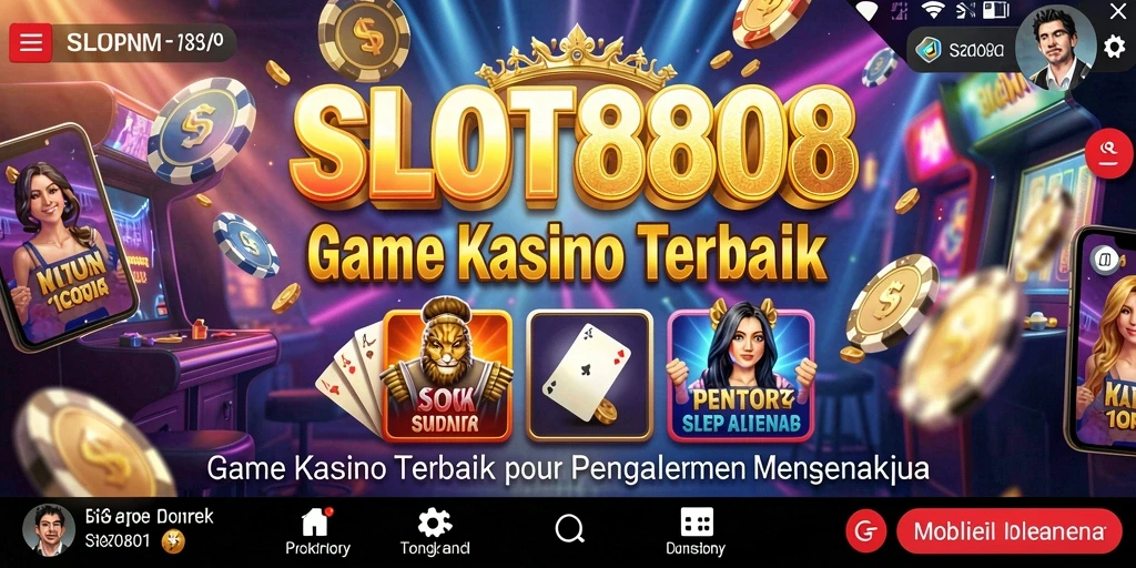 Tampilan gameplay seru dan menegangkan dari SLOT8808.
