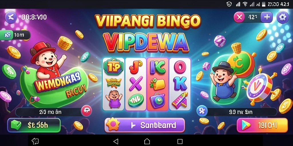 Gameplay seru dalam aplikasi Bingo VIPDEWA